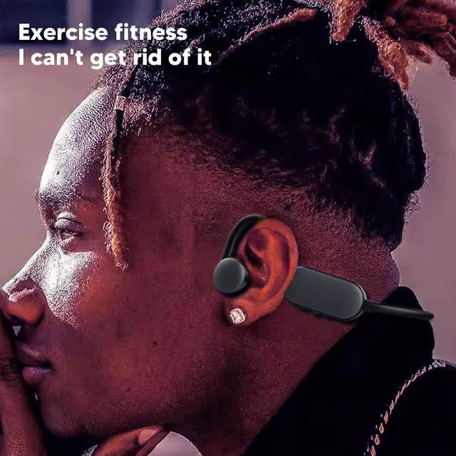 Alt view image 3 of 7 - Septpenta Open Ear Headphones, IPX8 Waterproof Noise Reduction Bluetooth 5.0 Open Ear Bluetooth Sport Headphones, 360 Degree Bendable Without Deformation for Sports Workout Office