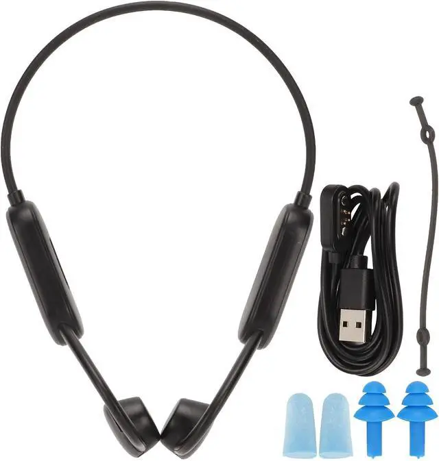 Alt view image 7 of 7 - Septpenta Open Ear Headphones, IPX8 Waterproof Noise Reduction Bluetooth 5.0 Open Ear Bluetooth Sport Headphones, 360 Degree Bendable Without Deformation for Sports Workout Office