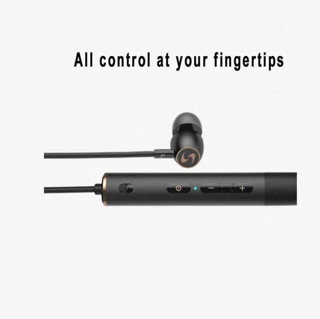 Alt view image 2 of 7 - NC Neckband Bluetooth Headset 5.0, Binaural Noise Reduction Binaural Sports Wireless Stereo in-Ear Ultra-Long Standby, Suitable for Various Mobile Phone Models