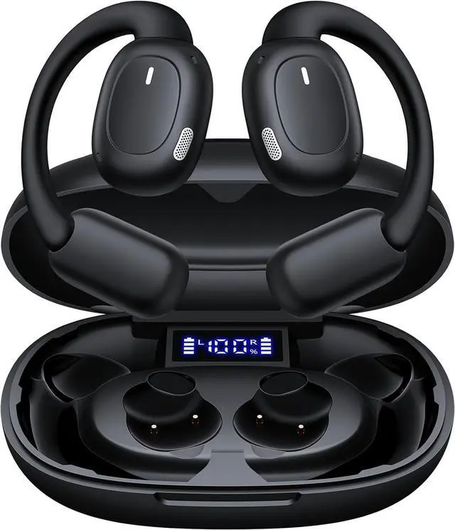 Main image of Open Ear Earbuds,Wireless 5.4 Bluetooth Headphones80Hrs Playtime Sport Earbuds with Lightweight Earhooks Open Ear Headphone for Workout Running