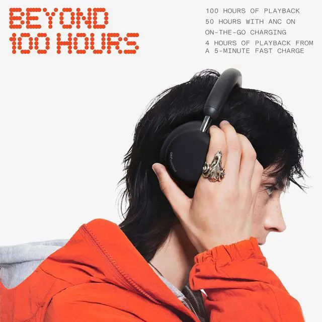 Alt view image 5 of 7 - CMF by Nothing Headphone Pro Active Noise Canceling Wireless Headphones Bluetooth 5.4 Over The Ear Headset, 50H ANC Playtime, Bass&Treble Slider, Custom EQ&Spatial Audio, Hi-Res LDAC, Light Green