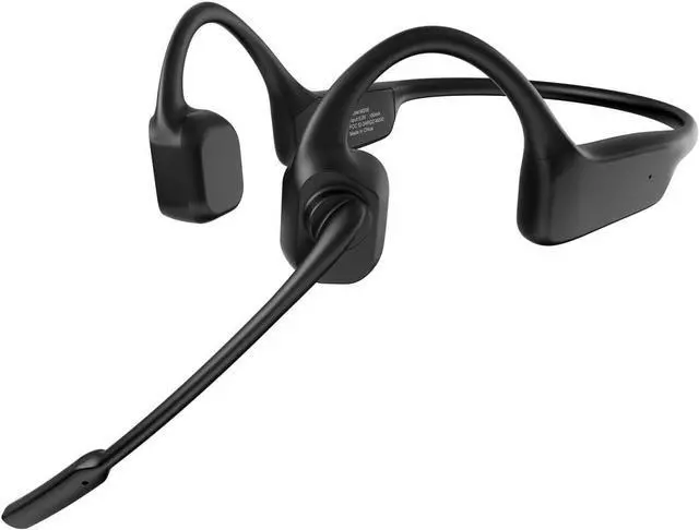 Main image of Bone Conduction Headphones with Microphone Boom, Wireless Bluetooth PC Headsets with Noise Canceling Mic for Work, Call, Meeting, 10 Hours Talk Time