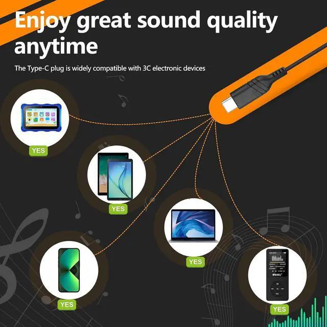 Alt view image 3 of 7 - USB C Headphones Bulk 30 Pack for Classroom School Kids,USB Type C Headphones Class Set Compatible with Pad SmartphonesFor Boys Girls Students Travel (Black)