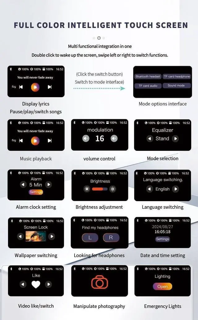 Alt view image 6 of 7 - Clip on Earbuds Bluetooth Open Ear Wireless Headphones Lightweight Earphones, Open Air Design Headphones for Running Gym Workouts