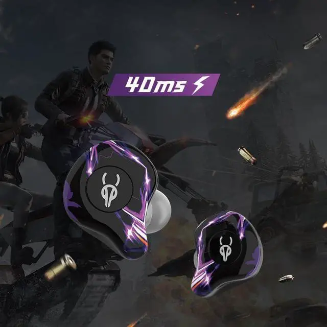 Alt view image 5 of 7 - Sabbat G12 Elite TWS Wireless Bluetooth 5.4 Earbuds Gaming Music Noise Reduction in-Ear Headphones with Mic 6D Soundscape Charging Case Suitable for iOS, Android(Challenge)