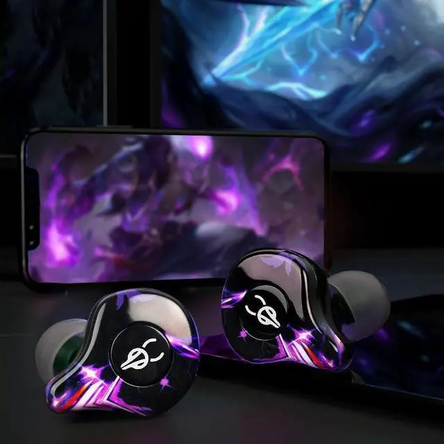 Alt view image 2 of 7 - Sabbat G12 Elite TWS Wireless Bluetooth 5.4 Earbuds Gaming Music Noise Reduction in-Ear Headphones with Mic 6D Soundscape Charging Case Suitable for iOS, Android(Challenge)