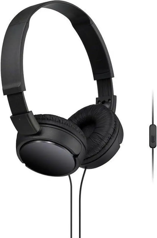 Alt view image 4 of 5 - On-Ear Wired Over-Ear Headphones with Mic, Neodymium Driver, 24 Impedance - 3.5mm Plug, Black, 1-Piece for Daily, Commute & Media Use.