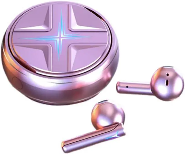 Main image of Wireless Earbuds Bluetooth V5.3 Headphones,Low- Latency Gaming Gaming in-Ear Headphones,ENC Intelligent Noise Cancellation,24- Hour Playback Time with Rotating Charging Compartment-Pink