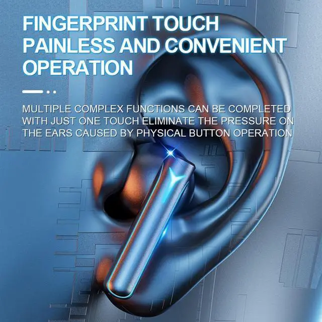 Alt view image 6 of 6 - Wireless Earbuds Bluetooth V5.3 Headphones,Low- Latency Gaming Gaming in-Ear Headphones,ENC Intelligent Noise Cancellation,24- Hour Playback Time with Rotating Charging Compartment-Pink