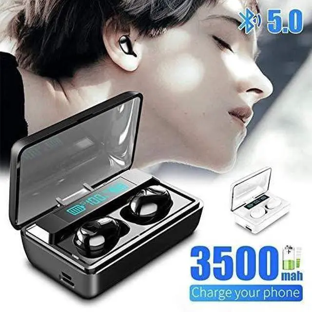 Alt view image 6 of 6 - Wireless Earbuds, Call Noise Canceling & Wireless Charging Case, IPX7 Waterproof Bluetooth Headphones, Playtime Headset, Stereo Mini Cordless