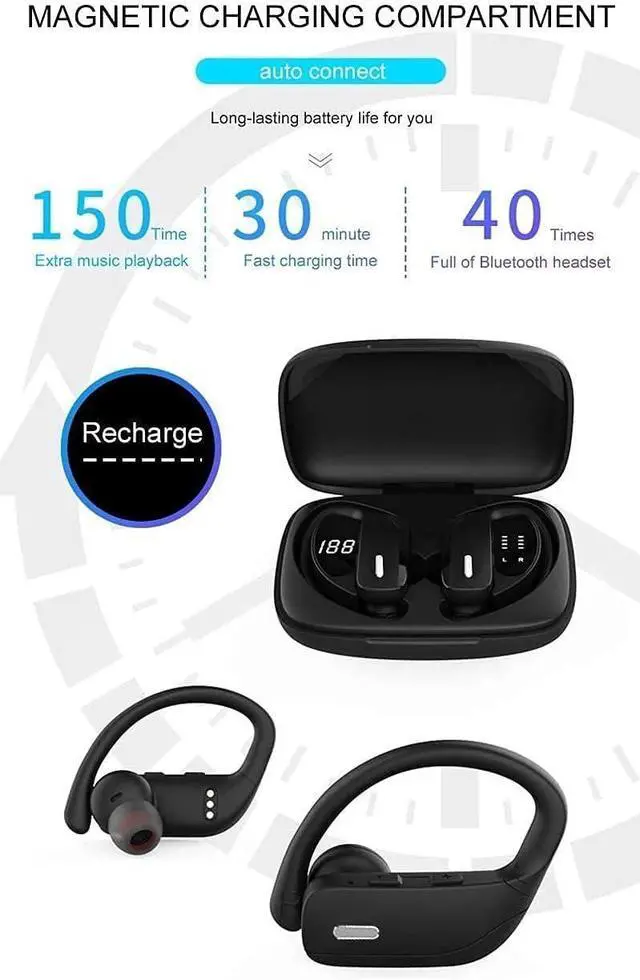 Alt view image 3 of 7 - Bluetooth Headphones,Noise Cancelling Earbuds - Bluetooth Wireless Earphones, The World's Most Effective Noise Cancelling Earbuds