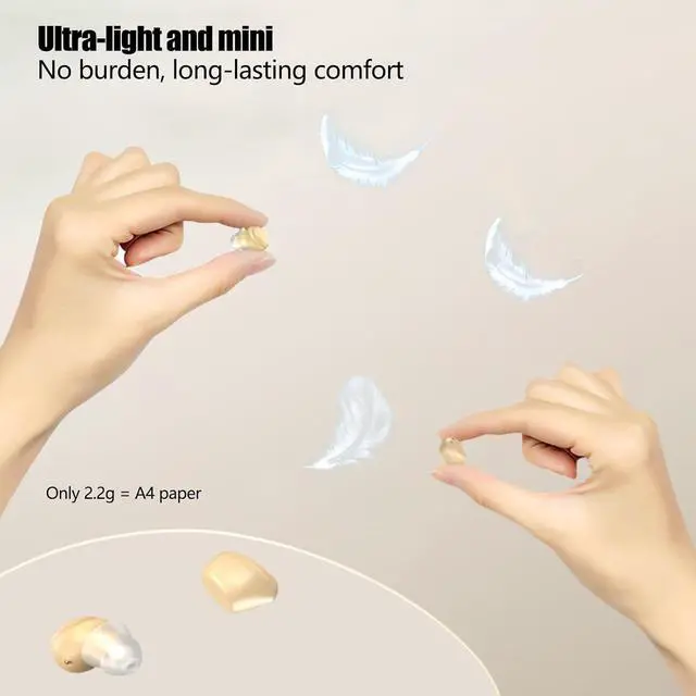 Alt view image 2 of 6 - Sleep Headphones Sleep Earbuds Dual Bluetooth Headsets Bluetooth 5.4 Type-C Fast Charging Sleep Earphones with Two Pairs of Earphones Wear Non-Sensory Sleep Headphones(White)