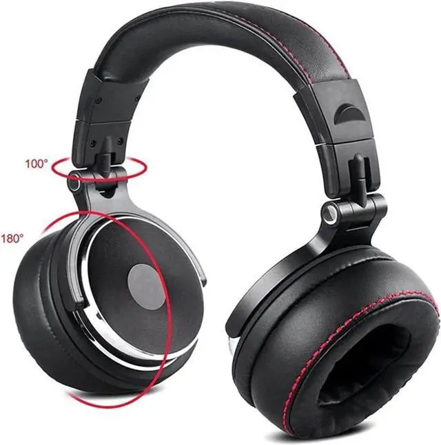 Alt view image 4 of 7 - Active Noise Cancelling Headphones, Over Ear Headphones, Hi-Res Audio, Deep Bass, Memory Foam Ear Cups, for Travel, Home Office(Black)