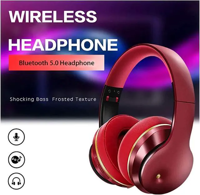 Alt view image 3 of 7 - Active Noise Cancelling Headphones, Over Ear Headphones, 10H Playtime, Hi-Res Audio, Deep Bass, Memory Foam Ear Cups, for Travel, Home Office(Blue)