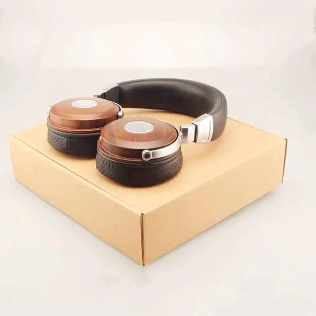 Alt view image 2 of 5 - High-end Luxury Wooden Head-Mounted Wooden Earphones, Rosewood Moving Coil Wooden Earphones,Suitable for Those Who Like to Play Games