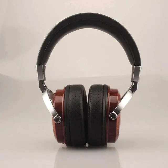 Alt view image 4 of 5 - High-end Luxury Wooden Head-Mounted Wooden Earphones, Rosewood Moving Coil Wooden Earphones,Suitable for Those Who Like to Play Games