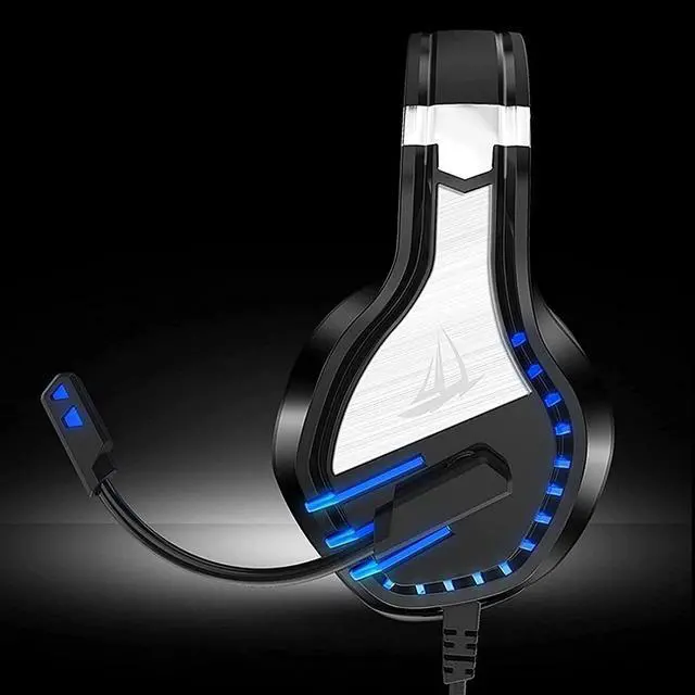 Alt view image 4 of 6 - Gaming Headset,Headphones and Microphones, Game Headphones with Noise Cancellation Microphones, Children's Adult Stereo Headphones,for PS4,PS5,PC,Laptop