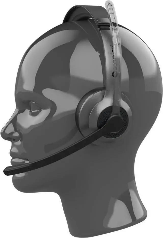 Alt view image 3 of 6 - Accutone Sonar 75 Dual Bluetooth & 3.5mm Jack Wired Headset - Bluetooth Headset with NC Mic, Long-Enduring Battery for PC/Mac & Cell Phones. Works with MS Teams/Skype/Zoom