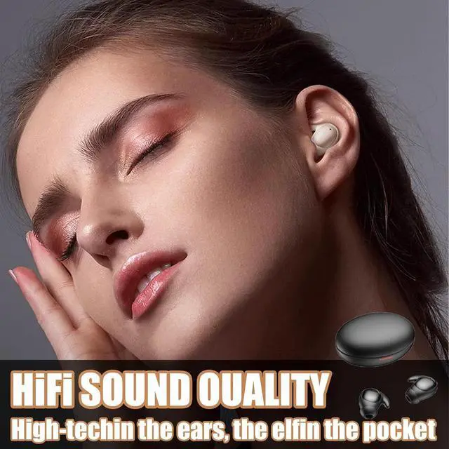 Alt view image 4 of 7 - ASMR-1 Wireless Bluetooth 5.3 In-Ear Headphones, Black, Sleep Earbuds with Active Noise Cancellation, Comfortable for Side Sleepers, IPX5 Waterproof