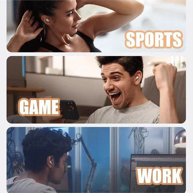 Alt view image 6 of 7 - ASMR-1 Wireless Bluetooth 5.3 In-Ear Headphones, Black, Sleep Earbuds with Active Noise Cancellation, Comfortable for Side Sleepers, IPX5 Waterproof