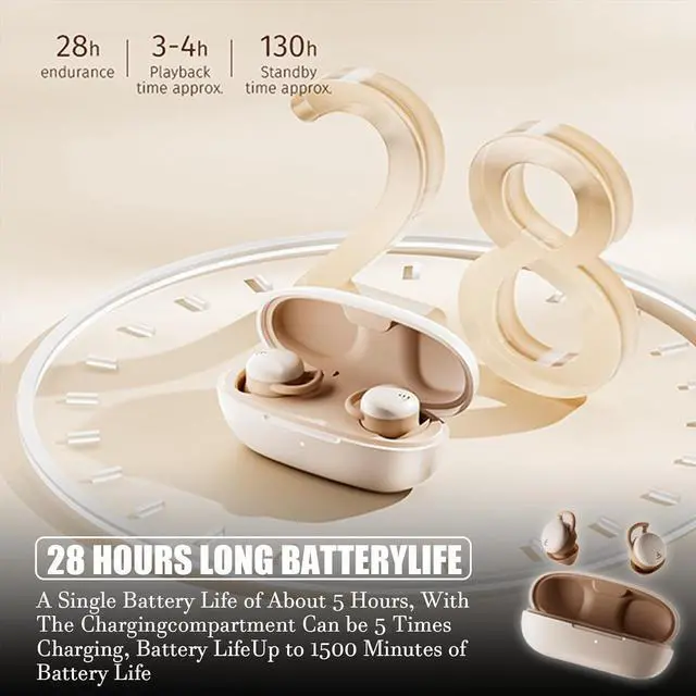 Alt view image 6 of 6 - Sleep Headphones Bluetooth 5.3 Sleep Earbuds Sleep Earbuds for Side Sleepers Sleep Earbuds Noise Cancelling Wireless Open Ear Headphones Sleep Headphones Wireless