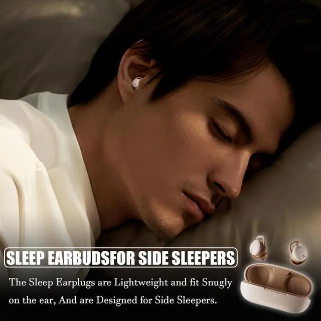 Alt view image 2 of 7 - Sleep Headphones Sleep Earbuds Noise Cancelling Wireless Open Ear Headphones Sleep Headphones Wireless Bluetooth 5.3 Sleep Earbuds Sleep Earbuds for Side Sleepers