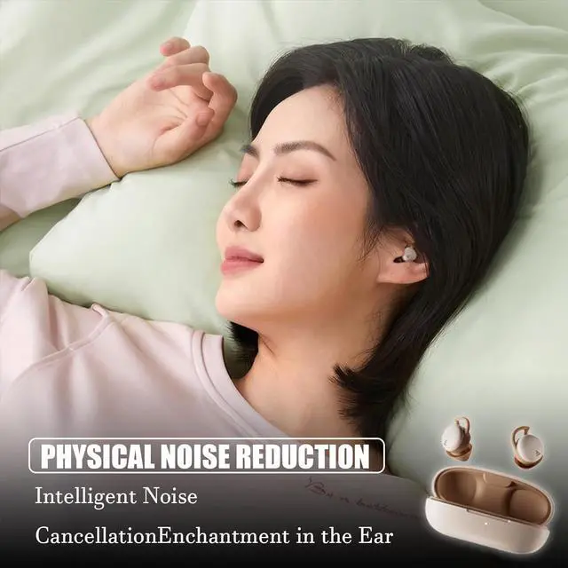 Alt view image 3 of 7 - Sleep Headphones Sleep Earbuds Noise Cancelling Wireless Open Ear Headphones Sleep Headphones Wireless Bluetooth 5.3 Sleep Earbuds Sleep Earbuds for Side Sleepers