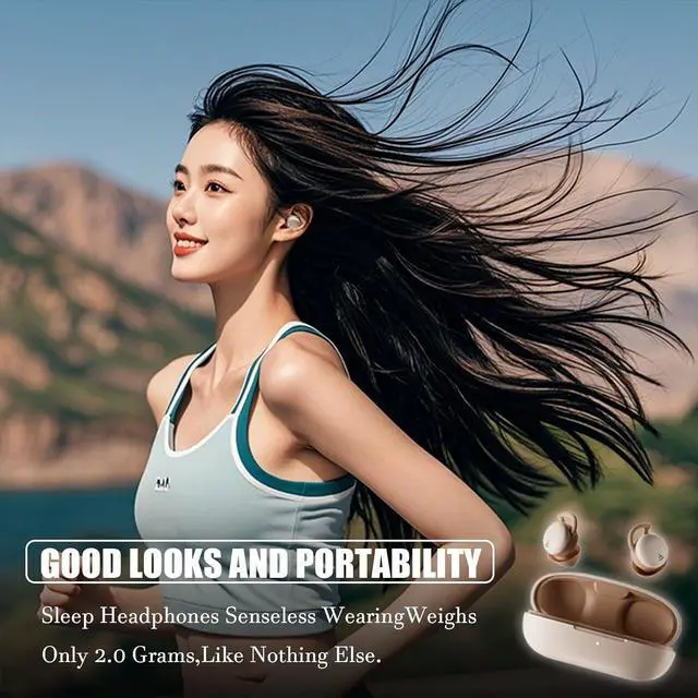 Alt view image 4 of 7 - Sleep Headphones Sleep Earbuds Noise Cancelling Wireless Open Ear Headphones Sleep Headphones Wireless Bluetooth 5.3 Sleep Earbuds Sleep Earbuds for Side Sleepers