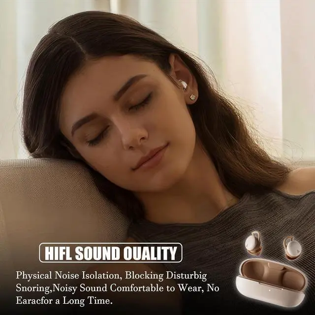 Alt view image 5 of 7 - Sleep Headphones Sleep Earbuds Noise Cancelling Wireless Open Ear Headphones Sleep Headphones Wireless Bluetooth 5.3 Sleep Earbuds Sleep Earbuds for Side Sleepers