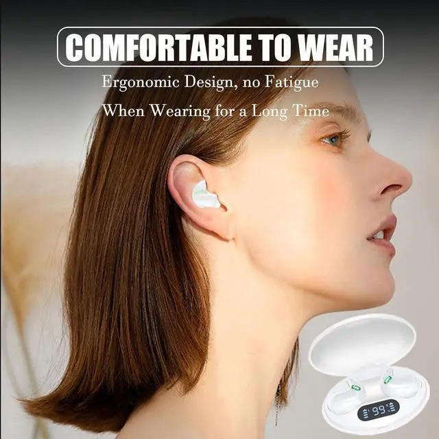 Alt view image 6 of 7 - Sleep Headphones Bluetooth 5.3 Bluetooth Sleep Headphones Sleep Headphones Wireless Sleep Earbuds Sleep Earbuds for Side Sleepers Sleep Earbuds Noise Cancelling