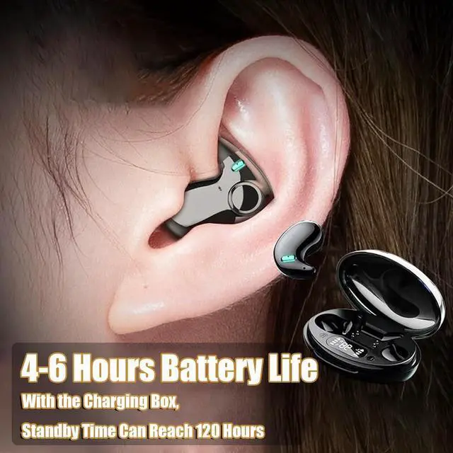 Alt view image 5 of 7 - Sleep Headphones Sleep Earbuds Sleep Earbuds for Side Sleepers Bluetooth 5.3 Sleep Earbuds Noise Cancelling Invisible Earbuds Wireless Headphones Sleep Headphones Wireless