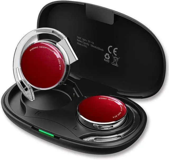 Main image of Open Ear Headphones Bluetooth V5.3, Over Ear Headphones Wireless with Earhooks,Clip on Earphones with 4 Microphones,Noise Cancelling On Ear Headphones,Open Ear Headphones Wireless for Running/Sports