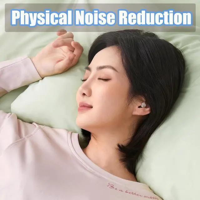 Alt view image 4 of 7 - Sleep Headphones sleep earbuds for side sleepers Meditation Noise Blocking Earbuds for Sleep Comfortable Fit for Unlimited Sleep Sounds Insomnia Side Sleeper Snoring Air Travelpink coffee color