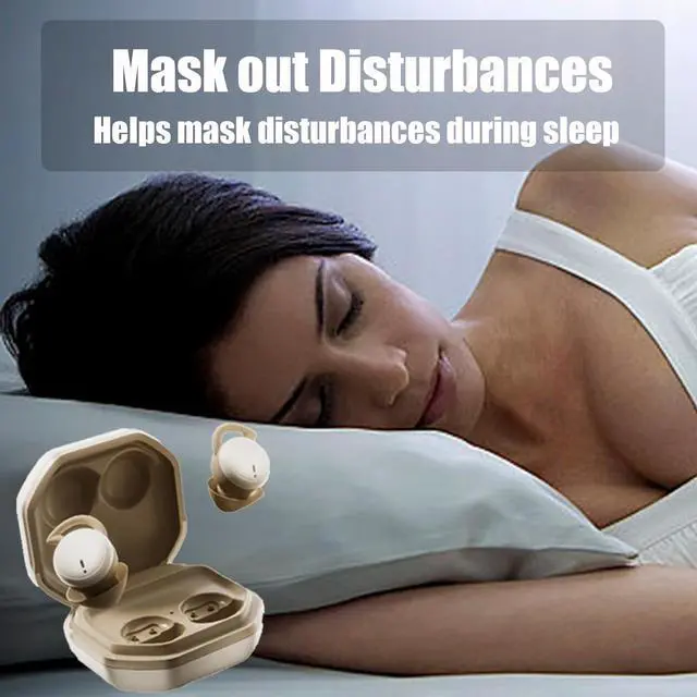 Alt view image 3 of 7 - Sleep Earbuds Headphones for Sleep Earbuds for Side Sleepers Noise Blocking Earbuds for Sleep Comfortable Fit for Insomnia Side Sleeper Snoring Air Travel MeditationWhite