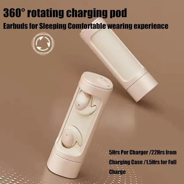 Alt view image 3 of 6 - Sleep Earbuds Invisible Earbuds Sleep Headphones Wireless Bluetooth 5.3 Sleep Headphones Sleeping Headphones Sleeping Earbuds Comfortable Noise Cancelling Earbuds Bluetooth 5.3 Waite