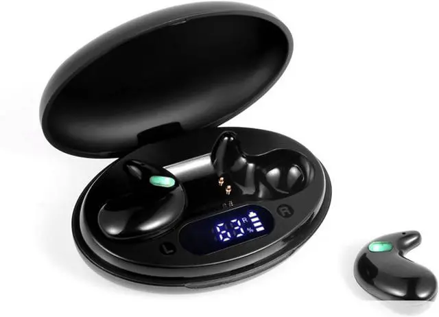 Main image of Sleep Headphones Sleep Headphones Wireless Bluetooth 5.3 Invisible Earbuds Sleep Earbuds Sleep Earbuds for Side Sleepers Noise Cancelling Comfortable Wireless Open Ear Headphones Black