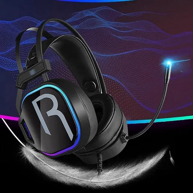 Alt view image 4 of 7 - Wired Gaming Headset, Computer Headphones with Microphone/Mic Noise Cancelling, Headset with Noise Canceling Mic - Black