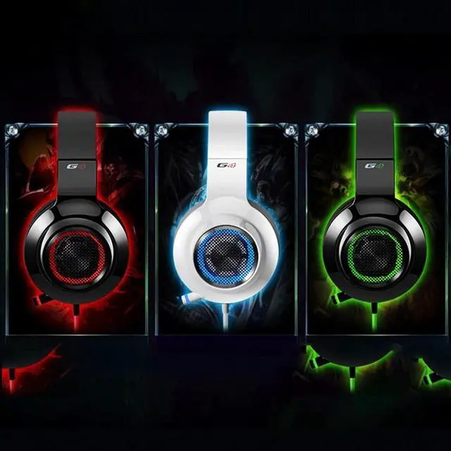 Alt view image 6 of 6 - Gaming Headset with Microphone, 7.1 Virtual Surround Sound Over Ear Headphones Soft Memory Earmuffs,The Earcups Were Designed with The Stylish LED Light Suitable for Those Who Like To Play Game