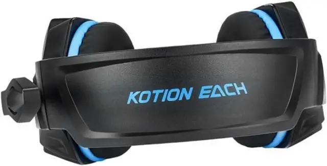 Alt view image 7 of 7 - Computer Headset Blue Headphones Computer Headphones Headset for Computer Gaming Headset Game Headset Earphone