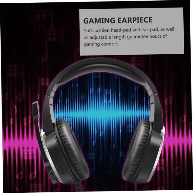 Alt view image 4 of 7 - 1Pc Headphones headsets Headset for Computer Professional Microphone Stereo Gaming Headset Noise Cancelling Earphone LED Light Gaming Headset Glowing Headset