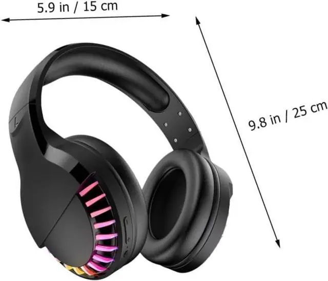 Alt view image 2 of 7 - Game Headphone 1pc Gaming Headset PC Headset Microphone Headset Over The Ear Headphones RGB Headphones Color Changing Gaming Headset Portable Headphones Headset for Phone Diode