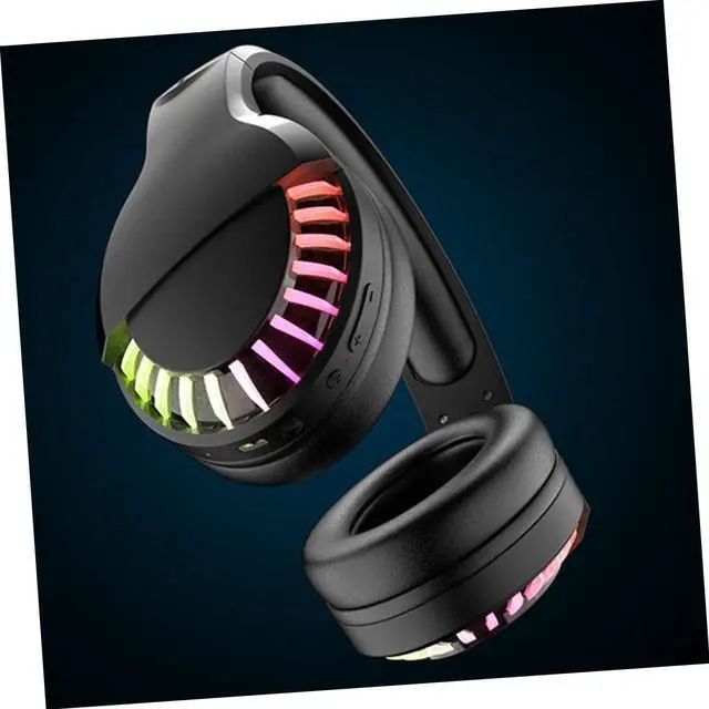 Alt view image 4 of 7 - Game Headphone 1pc Gaming Headset PC Headset Microphone Headset Over The Ear Headphones RGB Headphones Color Changing Gaming Headset Portable Headphones Headset for Phone Diode