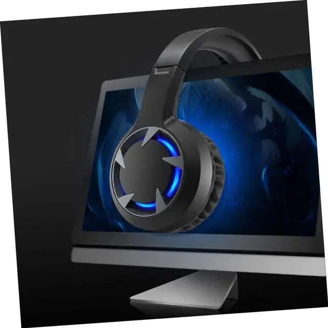 Alt view image 3 of 7 - Wired USB Earphone abs Surround Headset Laptop Travel in-Ear LED Microphone Gaming Headset Ear Pad Headphone Shine LED Gaming Headphone Ear Stereo with Wheat