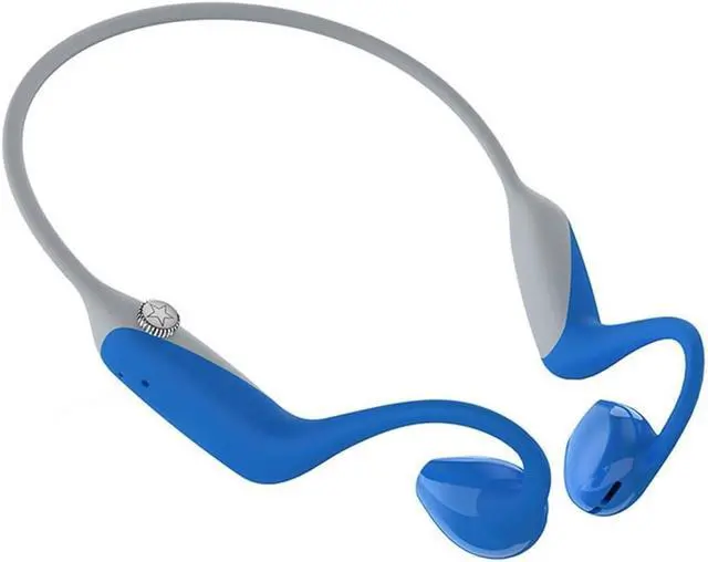Main image of Stereo Inductivv Bone Conduction Earphones, Lightweight Wireless Open Ear Headphones, Wireless Bluethooth 5.2 and HD Sound, for Running Cycling Driving Travel,Blue