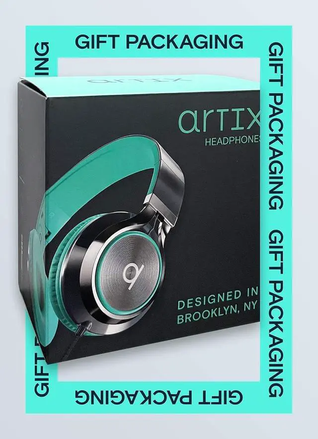 Alt view image 5 of 7 - ARTIX CL750 Foldable Noise Isolating On Ear Headphones & Kidrox Tiger-Ear Kids Headphones Boys/Girls