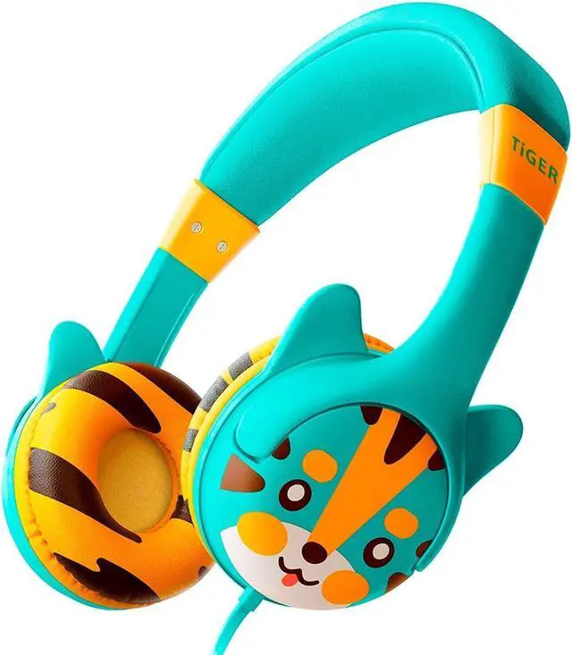 Alt view image 6 of 7 - ARTIX CL750 Foldable Noise Isolating On Ear Headphones & Kidrox Tiger-Ear Kids Headphones Boys/Girls