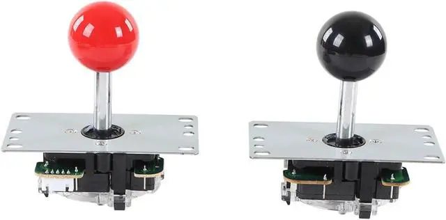Alt view image 2 of 7 - 2 Player LED DIY Kit , Removable Ball DIY Joystick Dust Proof Washer Red and Black for Leisure