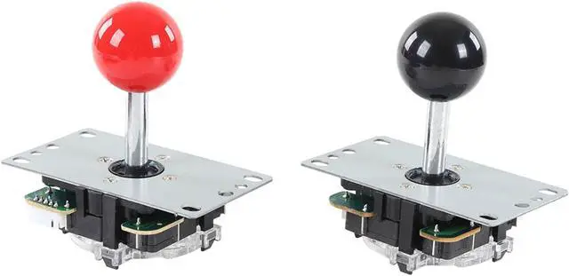Alt view image 4 of 7 - 2 Player LED DIY Kit , Removable Ball DIY Joystick Dust Proof Washer Red and Black for Leisure