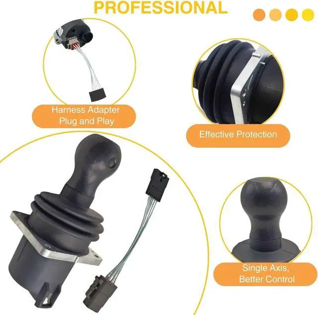 Alt view image 4 of 6 - Dual Axis Joystick w/ Wire Harness Scissor Lift Controller 111417 Compatible with Genie Lift S-100 S-105 S-120 S-125 S-40 S-45 S-60 S-65 S-80 S-85 Z-45/25 IC Z-45/25J Z-51/30J Z-60/34 Z-80/60