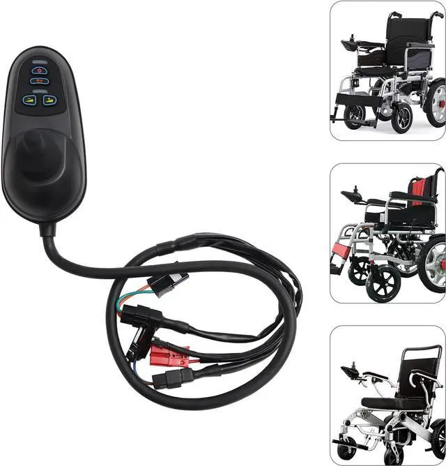 Alt view image 7 of 7 - Electric Wheelchair Joystick DC 24V Mobility Wheelchairs Controller with Brake Replacement Joystick Controller